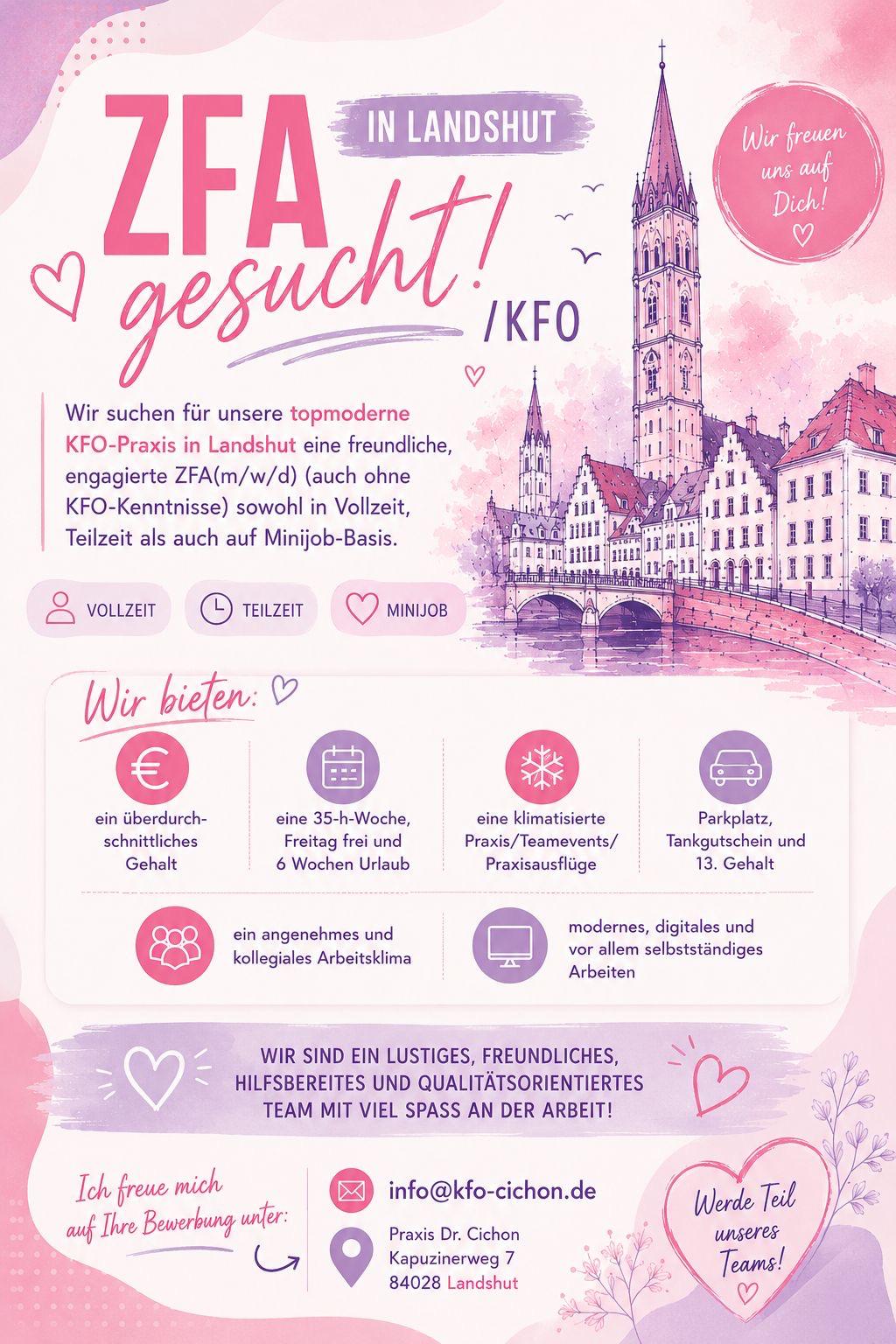 ZFA gesucht in Landshut – Praxis Dr. Cichon